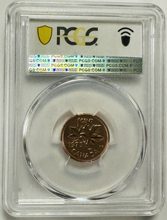 1975 CANADA PCGS PL67RD ONE CENT #C 1975 PL67 RD
