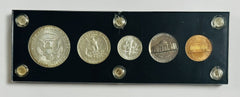 1964 US Proof Set W/ 5 Gem BU Coins In Capital Holder # PS 1964 GBU