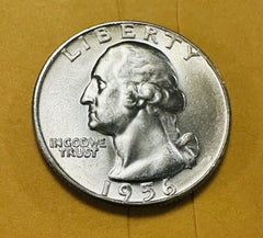 1956-P Washington Quarter BU Uncirculated (Lowest  Price) Free Shipping!#547-55