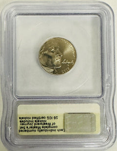 2005-D Jefferson Nickel MS67 ICG 5C Westward Journey Nickel Master's Set # OA 32