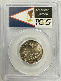 lot of 2 territory quarters ( Am. Samoa & N. Marina Isl.) PCGS GRADED SP68 # OA6