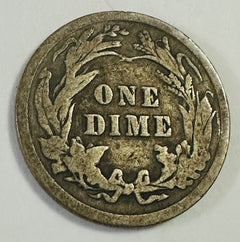 1916 Barber Dime Fine & a 5C Shield Nickel No Date  As Pictured # BD 1916& SN