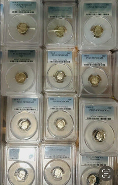 Lot Of 2 Perfect PR70DCAM ROOSEVELT DIMES FROM 1980'S
