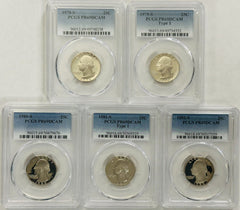 Lot Of 5  Year Run Washington Quarters (78-82) PCGS  PR69DCAM (Book Val. $78) #5