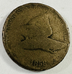 1858 Flying Eagle Cent With Full Bold Date As Pictured # FEC 1858
