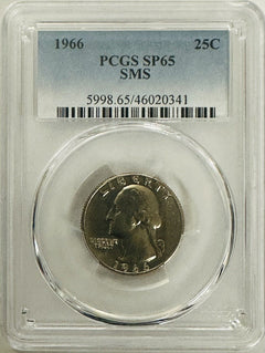 Lot Of 2 Coins From 1966 & 67 Spec. Mint Set PCGS SP65 (PCGS BOOK Val $28)#OA 51