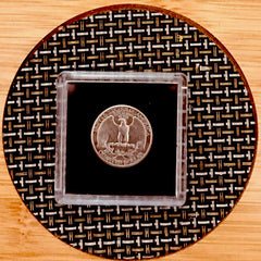 1932 Washington Quarter ~  (VF) ~ 90% Silver ~ 1 Coin With  Plastic Case