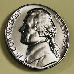 1957 Proof Jefferson Nickel Bu - Lustrous Gem Full  Steps As Pic. #JN 1957 P8402