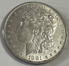 1881-P Morgan 90% Silver Dollar BU Lot # 1881-P