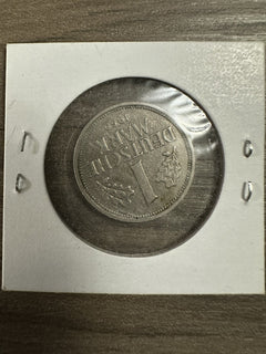1950-G German 1 Mark RARE Mint & XF+ Condition! As Pictured(low Price &Free Shp)