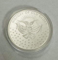 1777 USA History of Silver Glory Commemorative Betsy Ross Flag Coin W/ OGP & COA