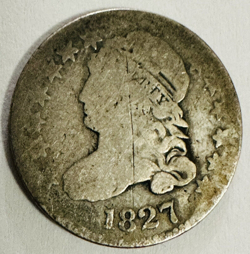 1827 Capped Bust Dime Full Date As Pictured # CBD 1827 (lowest Price)