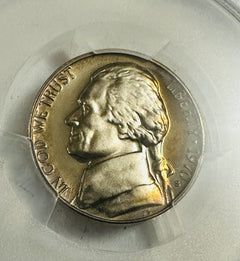 1970 S Jefferson Nickel PCGS PR69 Beautiful Toning Both Sides As Pictured # OA30