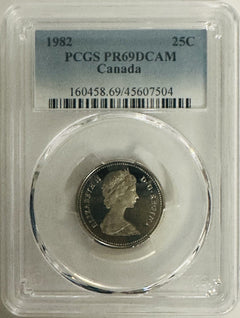 50% Off Lot Of 3 Canadian 1982 Coins PCGS PR69DCAM ($14.99 Regular $30) # OA 155