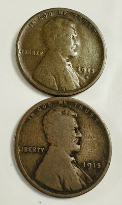 1915 P & D Lincoln Wheat Cent # L P 1915  P & D #1