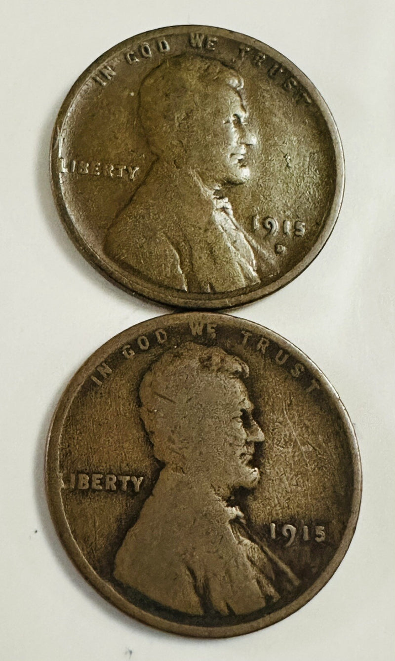 1915 P & D Lincoln Wheat Cent # L P 1915  P & D #1