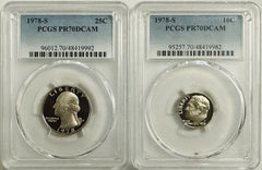 Wow! Lot Of 2 1978-S PCGS PR70DCAM (top Grade) ( Guide Price $67) #1978-S PR70#3