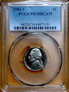 1985-S rare top graded pcgs PR70DCAM  Top Registry Low Price Free Shipping