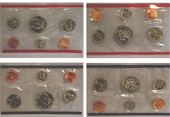 1986 P & D US Mint Set 10-coins US Original Government Packaging Box Cello #02