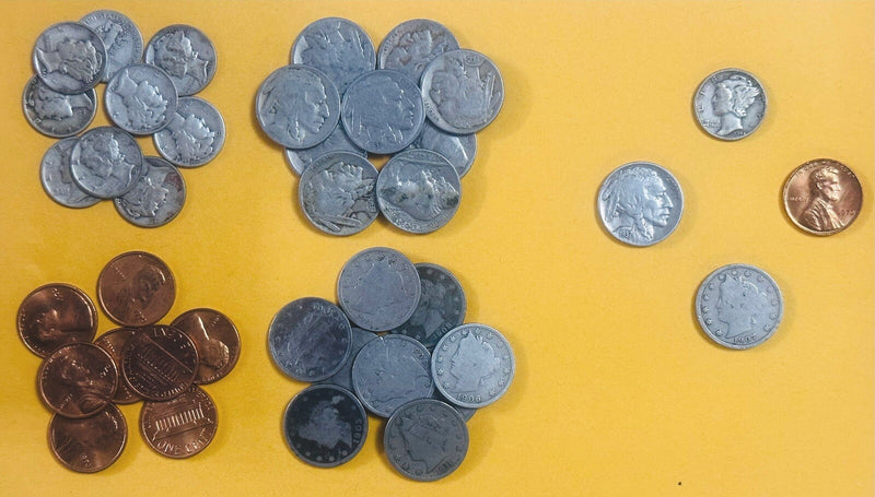 US Silver Mercury Coins Starter Collection Lot of 4 Rare Coins.NO JUNK COIN #SC4