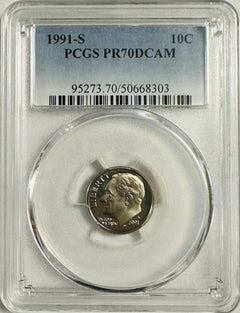 Lot Of 2 Perfect PCGS PR70DCAM COINS~90's & 2000's (top Grade None Better) OA139