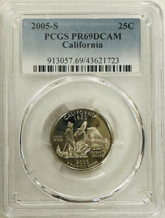 Lot Of 2 PCGS Graded PR69DCAM State Quarter ( Missouri & California) # OA  48