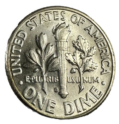 1963 D Roosevelt Dime - BU - 90% Silver Lot # 1963-D