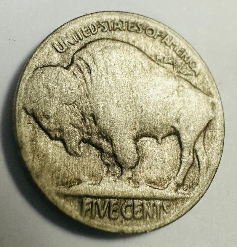 1917-P Buffalo Nickel Full Date restored Coin Lot #BN 1917-P FD