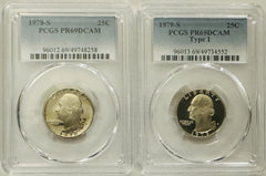 Lot Of 5  Year Run Washington Quarters (78-82) PCGS  PR69DCAM (Book Val. $78) #5