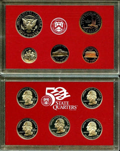 2002 Silver Proof Complete Set U.S. Mint Original Government Packaging OGP COA
