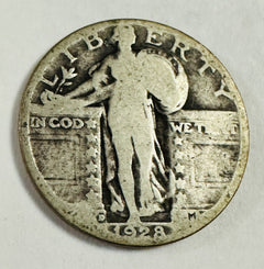 1928-D 25C Standing Liberty Quarter-Circulated As Pictured # SLQ 1928-D OA