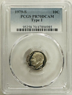 Lot Of 4 Year Run(1978-1981) Perfect PCGS Graded PR70DCAM ROOSEVELT DIMES #OA 06