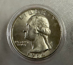 Gem BU 1964 5-coin Set In Whitman Holder Lot #1964