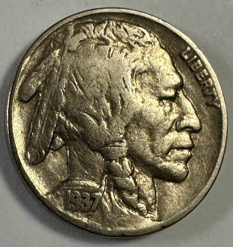 Wow! 1937 Buffalo Nickel - VF/XF (1-coin) Lot # BN 1937 VF-XF “Low Price”