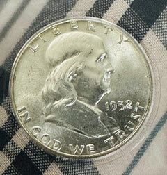 1952 Franklin Half Dollar - Gem BU - 90% Silver~ As Shown~ Great Price- #FHD52BU