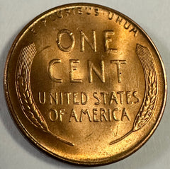 1951 S Lincoln Wheat Cent Choice BU Brilliant Uncirculated (S Over  S) #LP 1951S