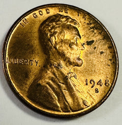 1948-S Lincoln Wheat Cent Uncirculated- “Free Shipping “ Low Price” # LP 1948-S