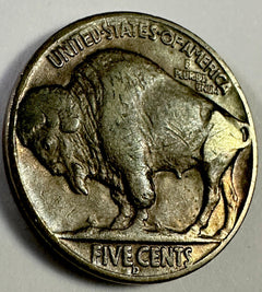 1937-D BUFFALO NICKEL ~ XF~NICE W/ Full Date & Mint Mark #BN 1937-D XF Error