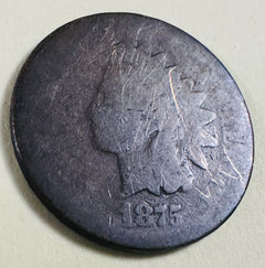 1875 Indian Head cent  With Full Date As Picture # IHP 1875 FD