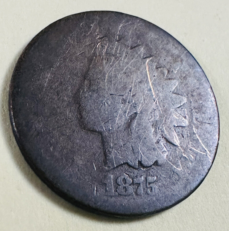 1875 Indian Head cent  With Full Date As Picture # IHP 1875 FD