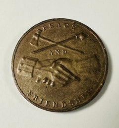 1789 GEORGE WASHINGTON PRESIDENT OF THE UNITED STATES PEACE FRIENDSHIP MEDAL