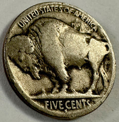 1916-S 5C Buffalo Nickel Full Date Lot # BN 1916-S FD