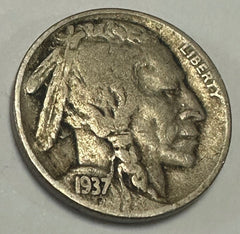 1937 D Buffalo Nickel - Full Date  - XF  # BN 1937-D XF “FREE SHIPPING “