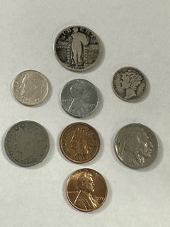 Lot Of 8 With 3 Silver Coins ( No Junk) All Historical Full & Better Date As Pic