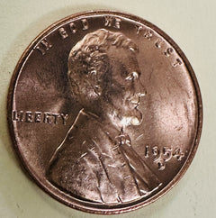 1954-P 1954-D 1954-S LINCOLN WHEAT CENT SET - CHOICE/GEM BU!!! #3-0883 Free Ship