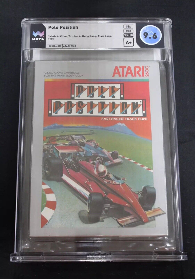 Atari 2600 New Sealed Pole Position Video Game (1983) WATA 9.6 A+ Seal $750 Val)