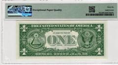 1957B $1 Silver Certificate PMG 66 EPQ GEM UNC Fr #1621 UA Block Granahan/Dillon