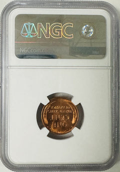 1949 D Lincoln Cent NGC MS 65 RD As Shown # OA  148 (Low Price)