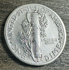 1939 Mercury 90% Silver Dime AU 'FREE SHIPPING'      # 532-78