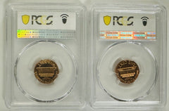 Lot Of 2 Lincoln Cents (1968 & 1969) PCGS PR68RD # LP (68,69) PR68RD